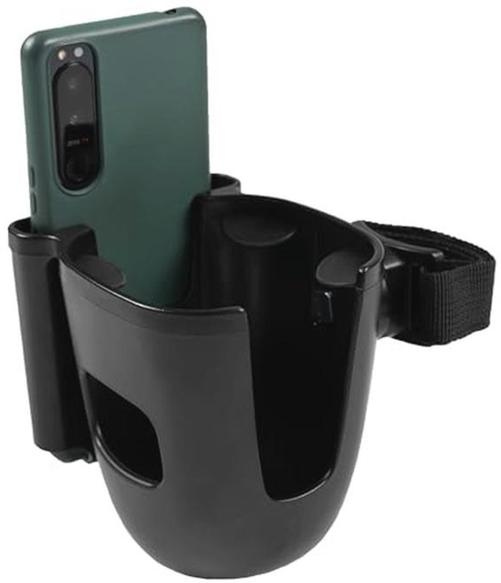 Bekerhouder voor Kinderwagen en Buggy met Telefoonhouder - Universele 2-in-1 Oplossing
