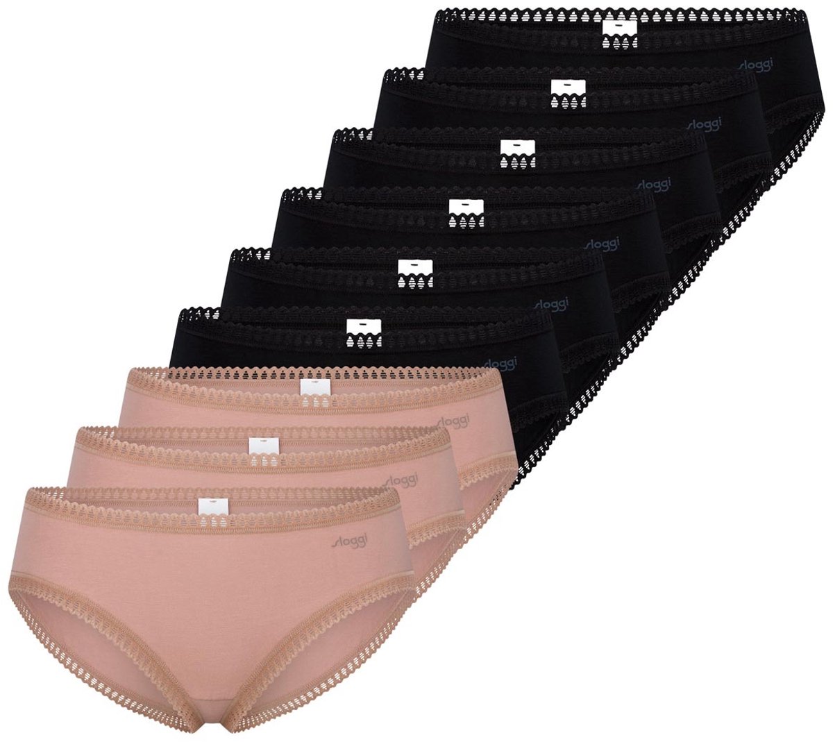 sloggi Dames hipster slip 9 pack GO Crush