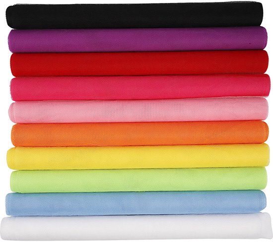 Tulle - Assortiment, l: 50 cm, 10x5 m