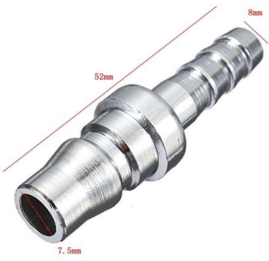 Gasslang Mondstuk met Quick Release-connector 8 mm voor BBQ en Caravans — afbeelding 4