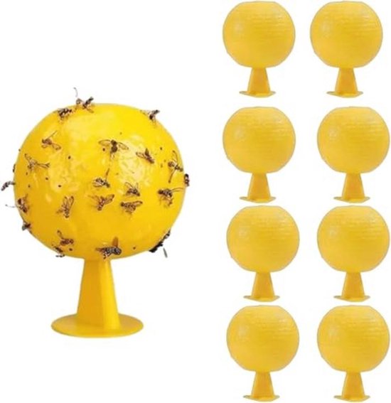 Alllein 44 stuks gele sticker, dubbelzijdig gele bordjes, klevende vliegenval, gele vliegenvangerstickers, gele vliegenval, plakkerige insectenvallen en incl. 90 kabelbinders