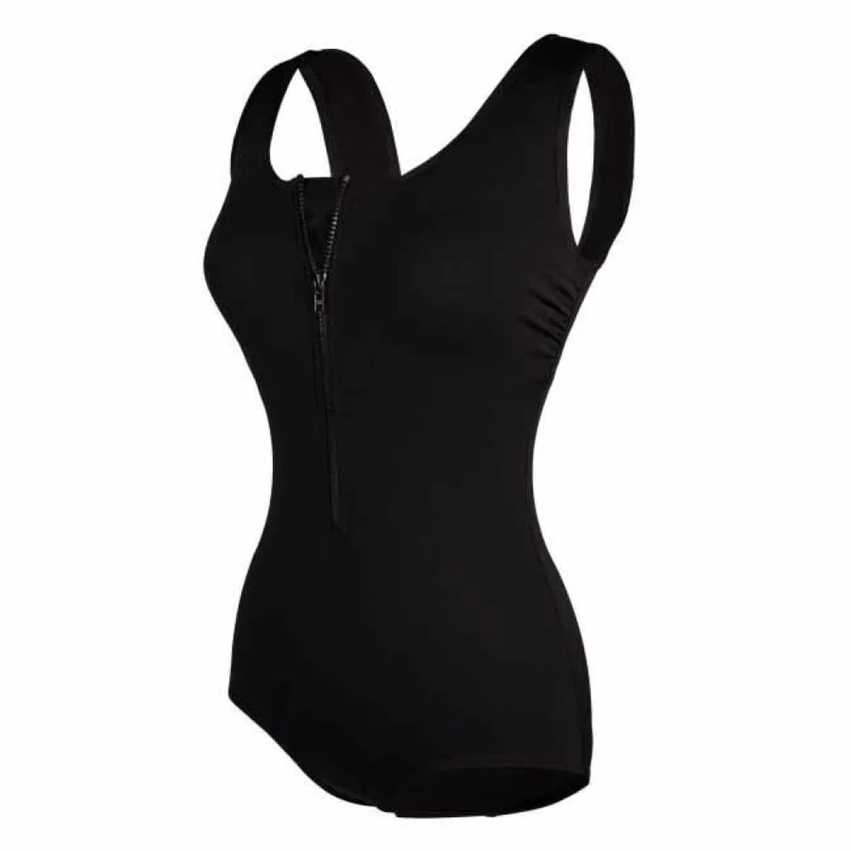 Funkita Zip Front Zwemkleding Zwart AUS 12 Vrouw