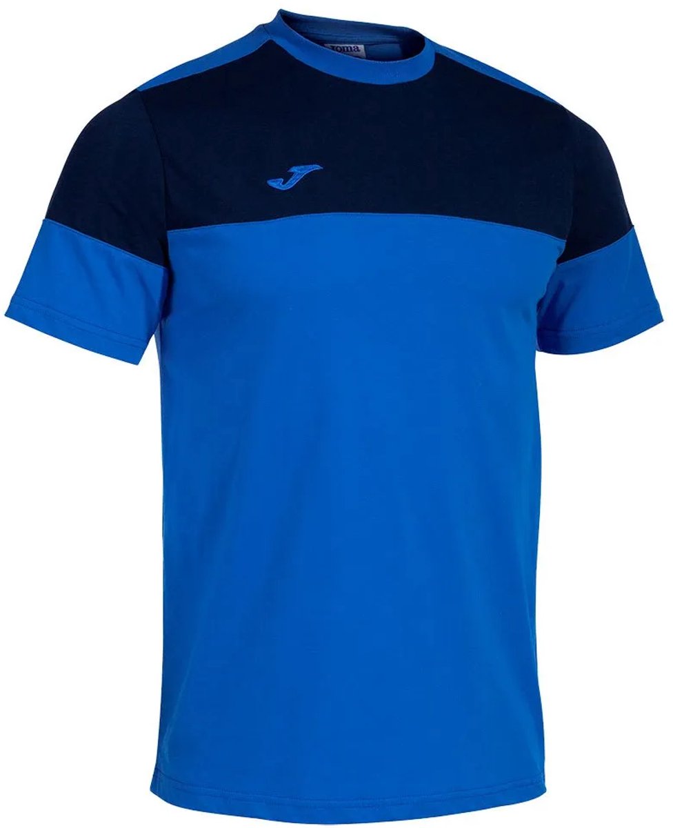 Joma Crew V T-shirt Met Korte Mouwen Blauw 2XL Man