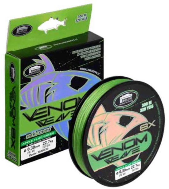 Lineaeffe Venom Weave Gevlochten Vislijn 150 M Groen 0.060 mm van Lineaeffe — afbeelding 3
