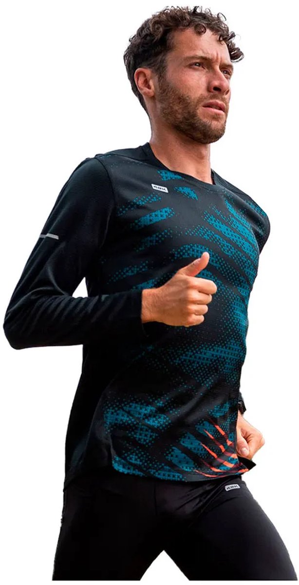 42k Running Vortex Winter T-shirt Met Lange Mouwen Zwart S