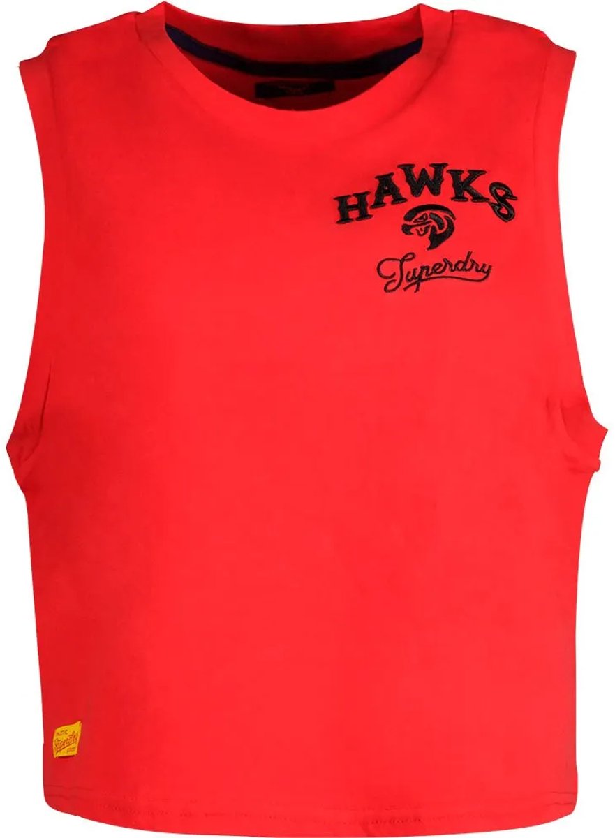 Superdry Vintage Collegiate Mouwloos T-shirt S Vrouw Rood