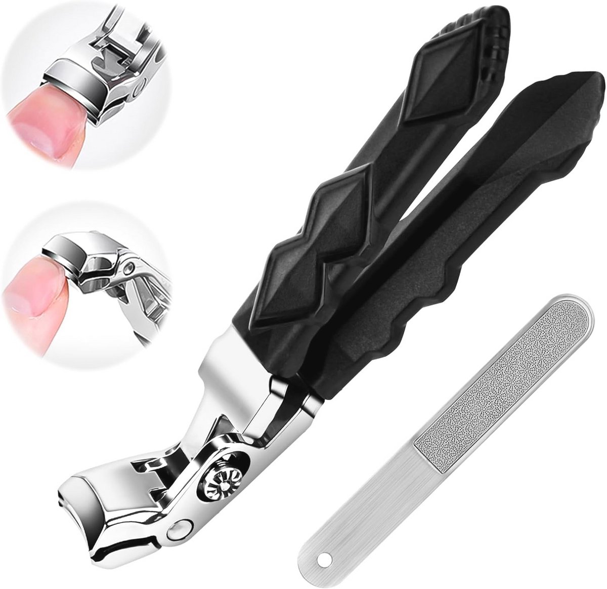Nagelknipper met brede kaakopening voor efficiënte nagelverzorging