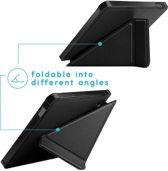 iMoshion Ereader Cover / Hoesje Geschikt voor Kobo Libra Colour - iMoshion Origami Bookcase e-reader - Zwart van iMoshion — afbeelding 2