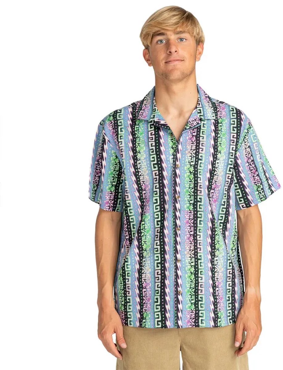 Billabong Sundays Vacay Overhemd Met Korte Mouwen Veelkleurig XL Man Blauw