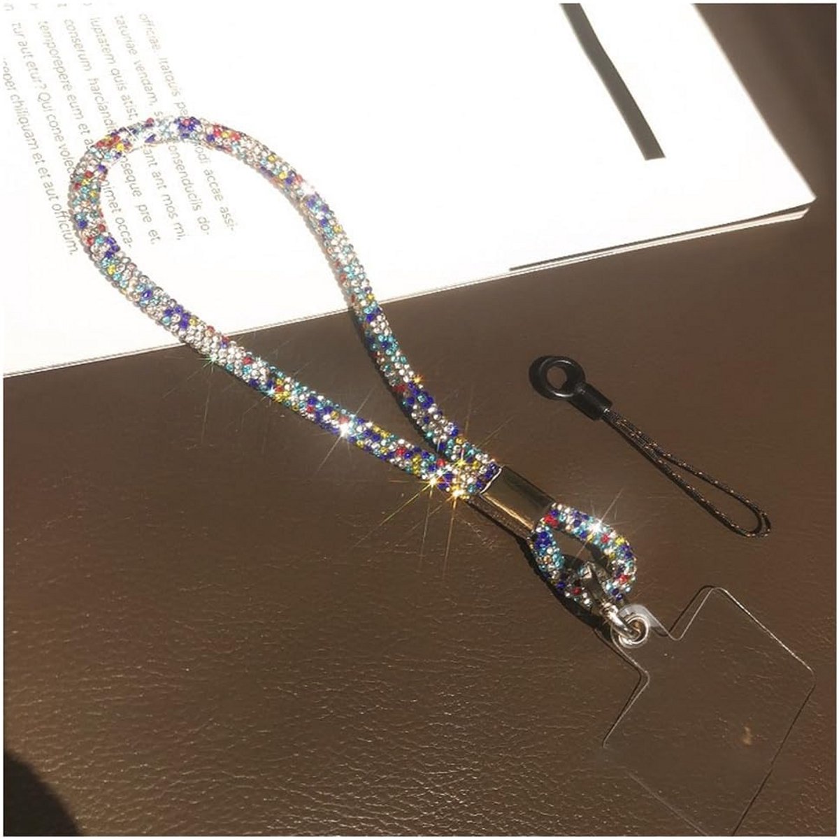 Rhinestone Polsband voor Smartphone - Glitter Hanger met Kristallen voor Mobiele Telefoons