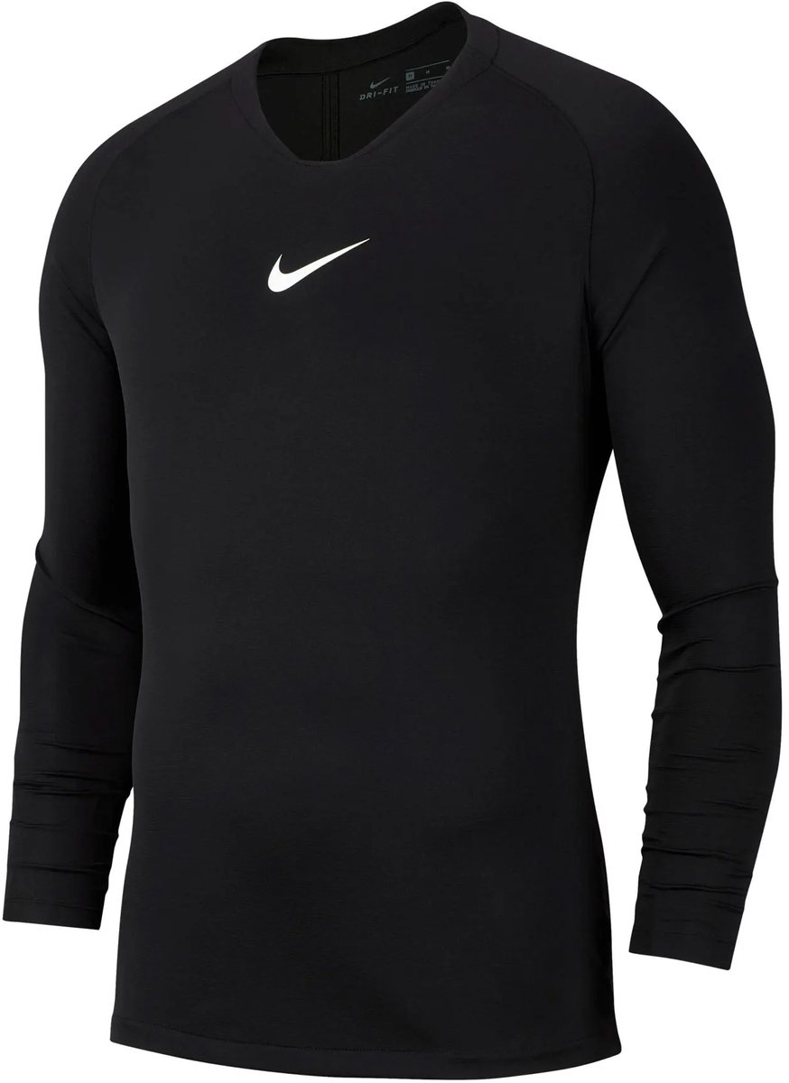 Nike Park Dry Thermoshirt Mannen Zwart