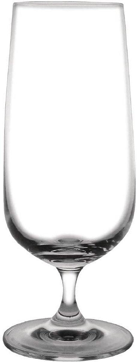Bierglazen op Stam 410 ml - Set van 6 Bierglazen voor Pils of Speciaalbier