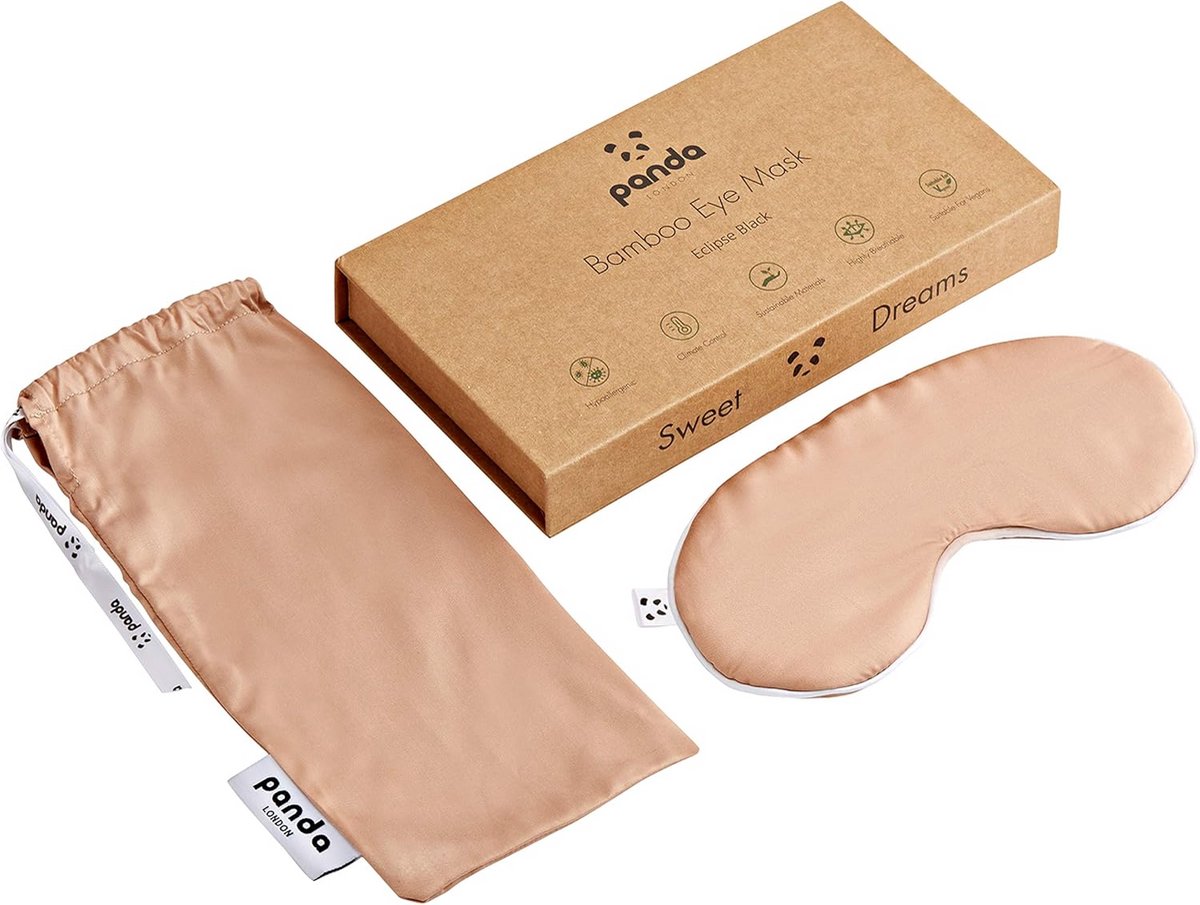 Bamboe Oogmasker Vintage Roze - Zacht en Lichtgewicht Slaapmasker