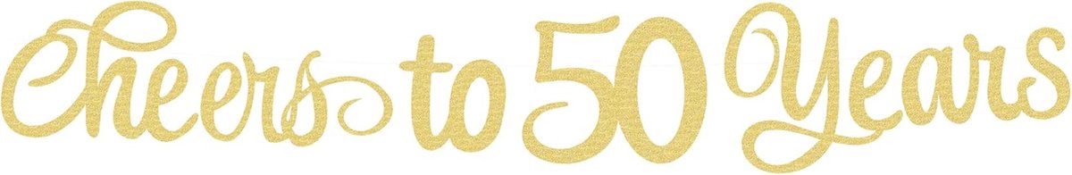 Feestelijke 50 jarige verjaardag banner