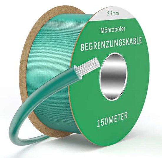 Begrenzingskabel 150 m voor robotmaaier en grasmaaier, universele afbakening gazon, eenvoudig te installeren