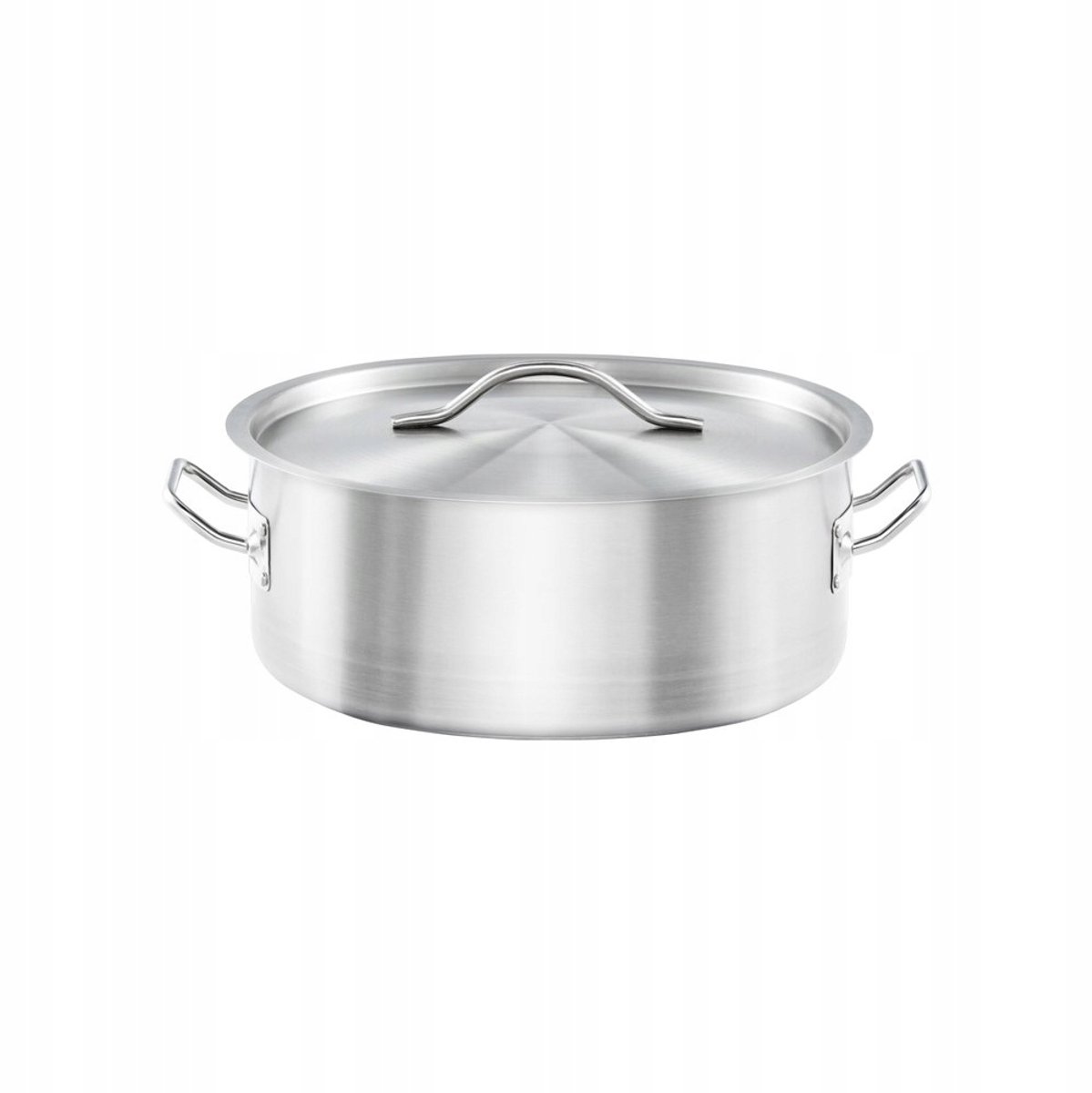 Stalen Lage Pan met Deksel Ø240mm 3,6L - Professioneel Gebruik
