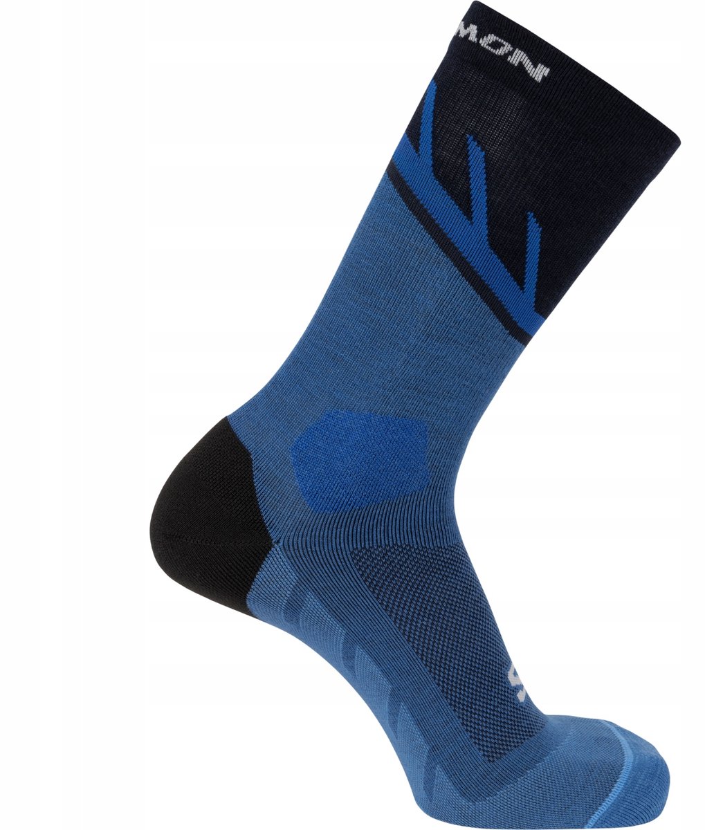 Salomon Speedcross Crew Merino Hardloop sokken Blauw