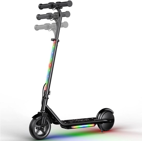 Elektrische kinderstep iScooter K2 Pro 150W 16 km/u, 3 snelheden, verstelbaar 82-100 cm, LED-verlichting, inklapbaar