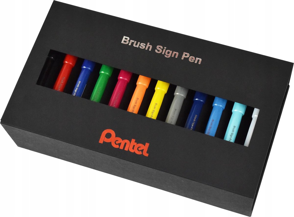 Pentel Brush Sign-pennenset - 36 kleuren