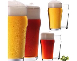 PLATINUX Beer glasses set 6 pieces 500 ml (max. 570 ml) pint glasses beer glass beer wheat glasses tall beer glass