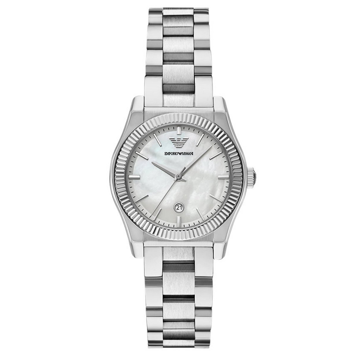 Emporio Armani Dames Horloge 32 mm - Zilverkleurig
