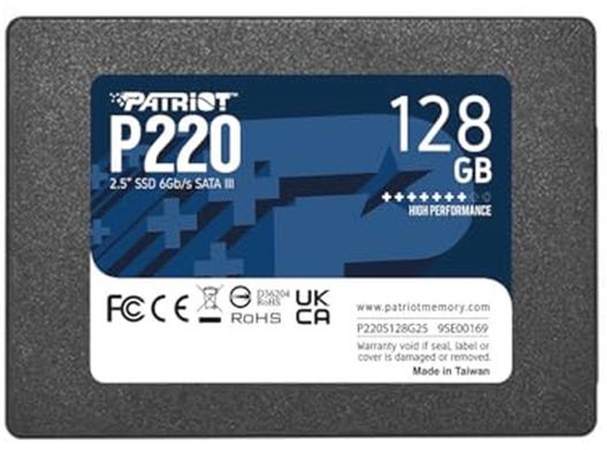 2.5" SATA III SSD 128GB voor Snelle Upgrade en Betrouwbare Opslag