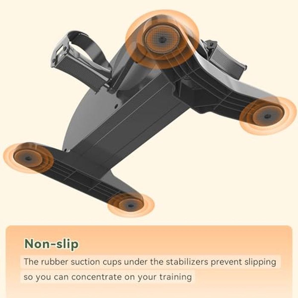 Mini elektrische hometrainer met 12 snelheidsniveaus voor - afbeelding 2