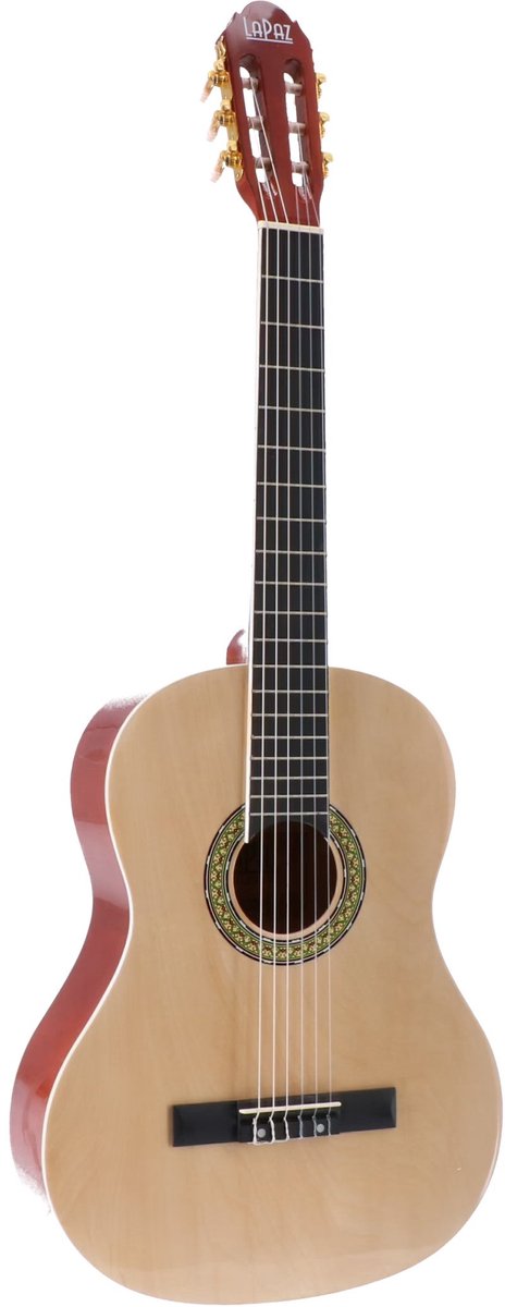 LaPaz 002 NT 4/4-formaat klassieke gitaar naturel