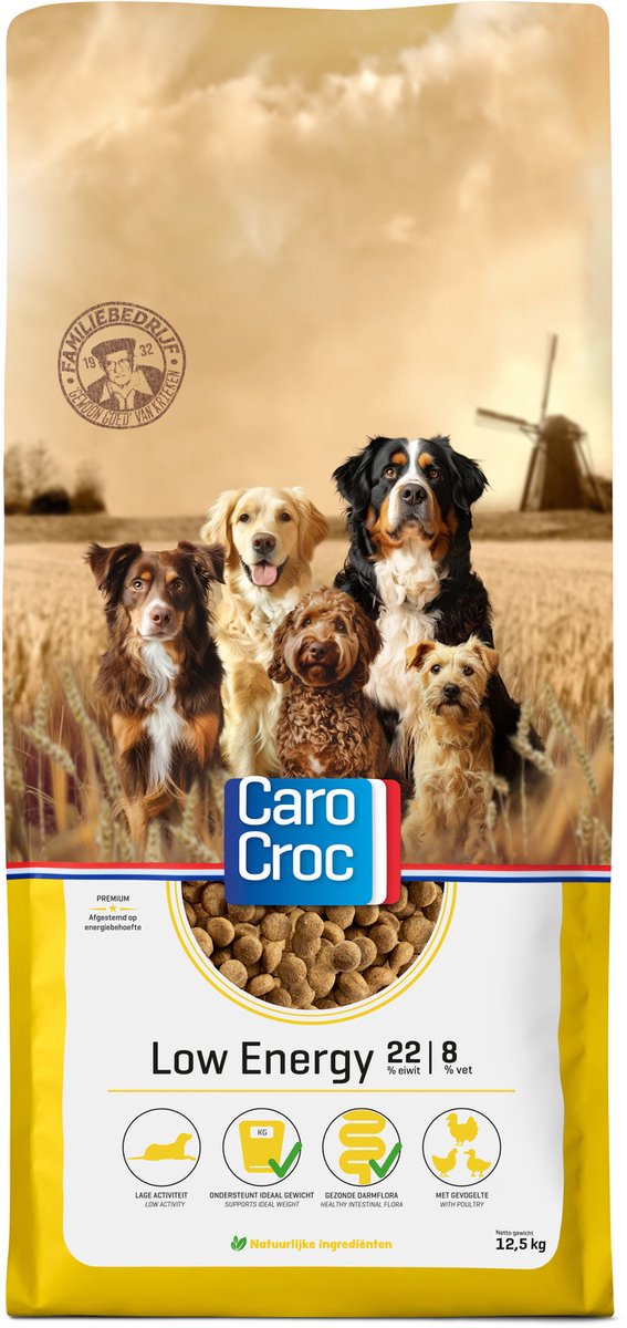 Carocroc Premium Low Energy 22/8 125 kg - Hond