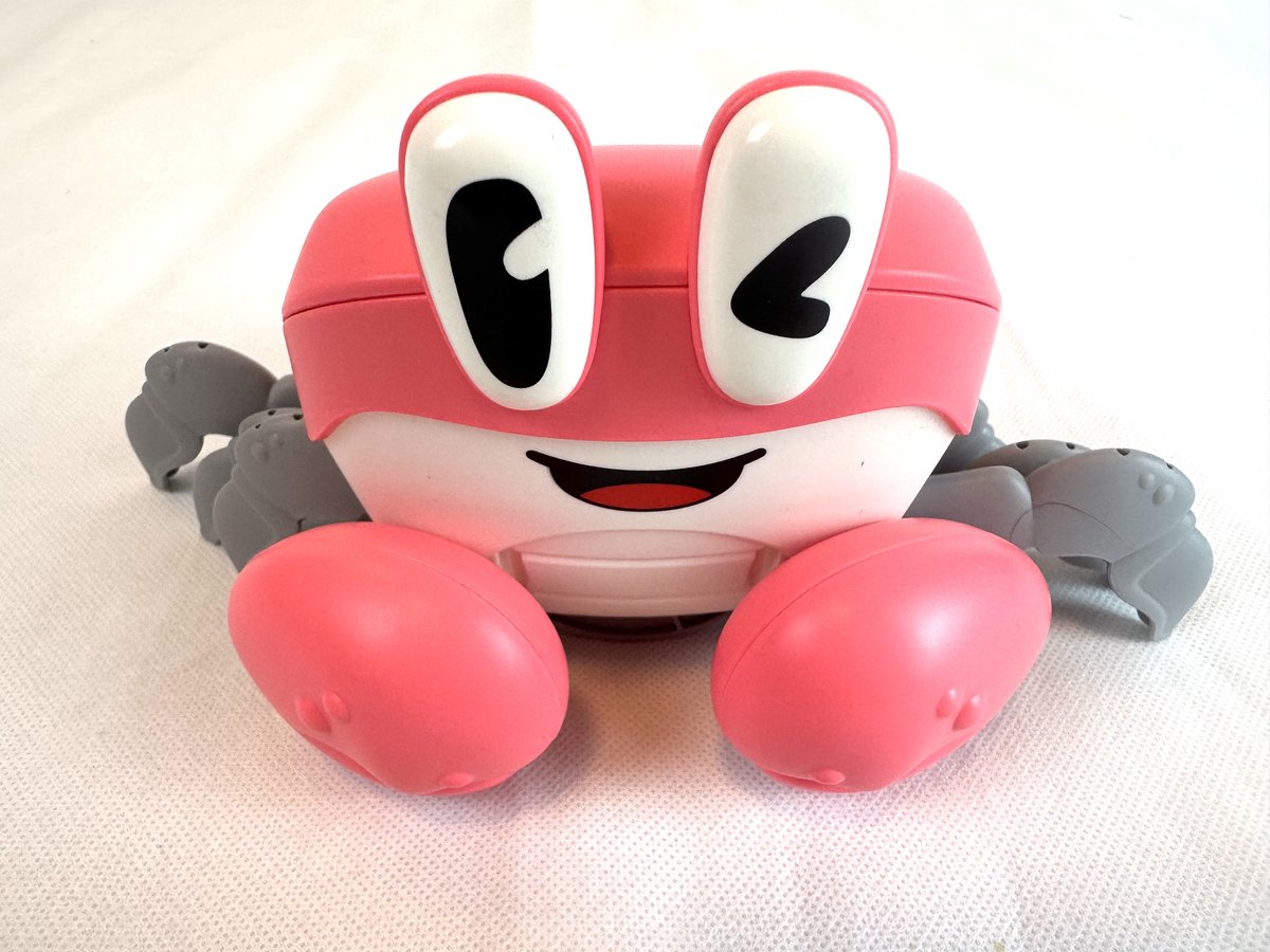 Krab Speelgoed – Dansende Krab Roze – Bewegend Speelgoed voor Baby & Peuters – Interactief Motorisch Speelgoed – Kruipende Krab met Muziek & LED – Educatief Speelgoed 1+ Jaar – Cadeau voor Kinderen