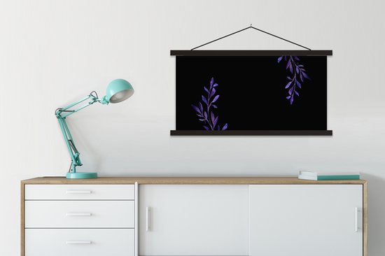 Porte-affiche avec affiche - Affiche scolaire - Vous reconnaissez les meilleures mères aux enfants les plus doux - Proverbes - Citations - Maman - 90x45 cm - Lattes noires