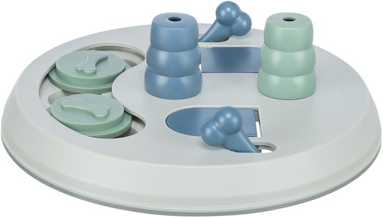 Trixie Honden Activity Flip Board - Hondenspeelgoed - Wit/Blauw - 23 cm