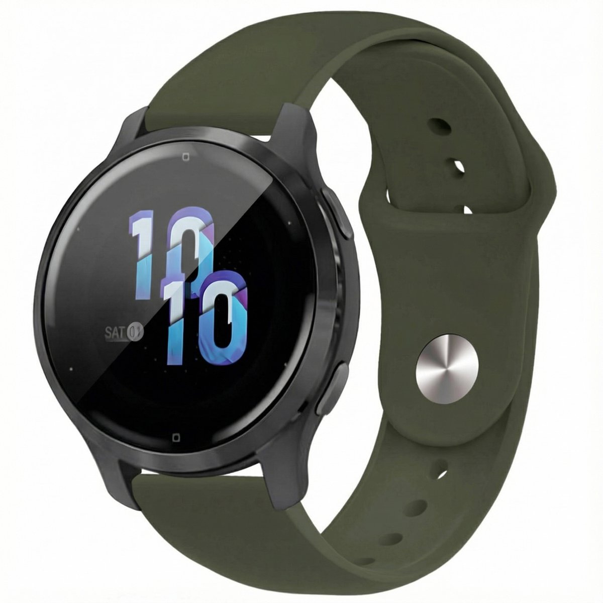 imoshion Siliconen Sport bandje - Universeel 22 mm aansluiting - Olive Green