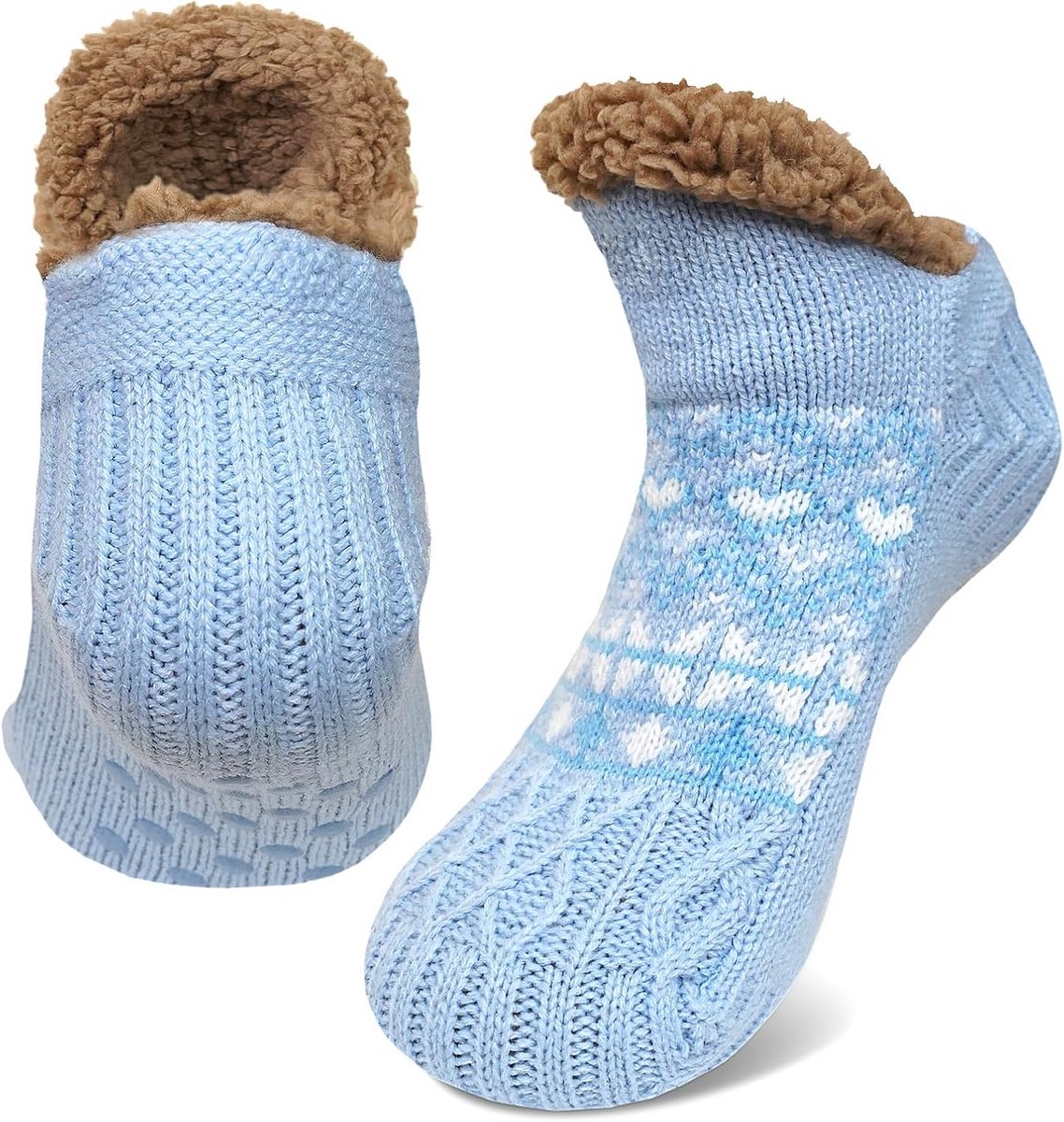 Warme Antislip Huissokken voor Dames - Thermische Wintersokken