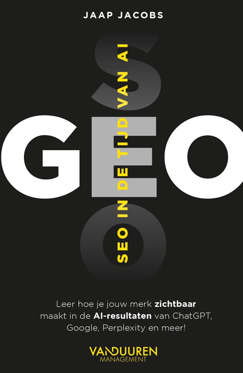 Omslag van GEO. SEO in de tijd van AI