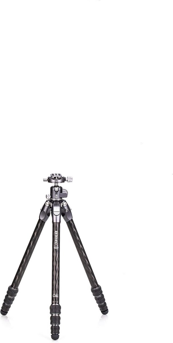 Lichtgewicht Carbon Fototripod (4 Secties) met Compacte Balhoofd