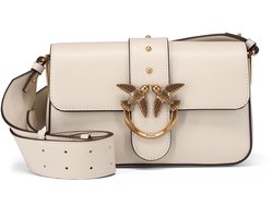 Pinko Love One Mini Slouchy Schoudertassen Dames - Gebroken wit - Maat ONESIZE