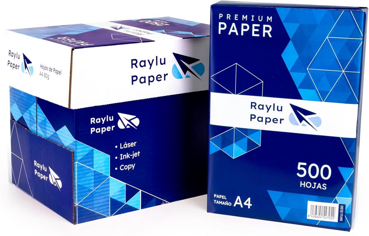 A4 Multifunctioneel Printerpapier 80g - 2500 Vellen voor Laser, Inkjet en Kopieerapparaat, Kantoor en Thuis