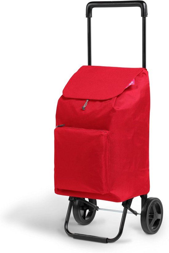 Chariot De Courses Pliable Avec Roues Et Poignée - Sac Réutilisable Imperméable Pour Marché, Voyage, Plage