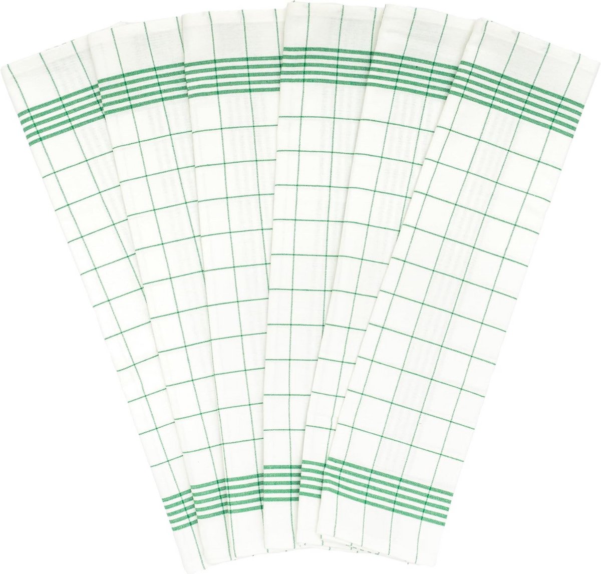 Set van Grote Groene Keukendoeken van Katoen