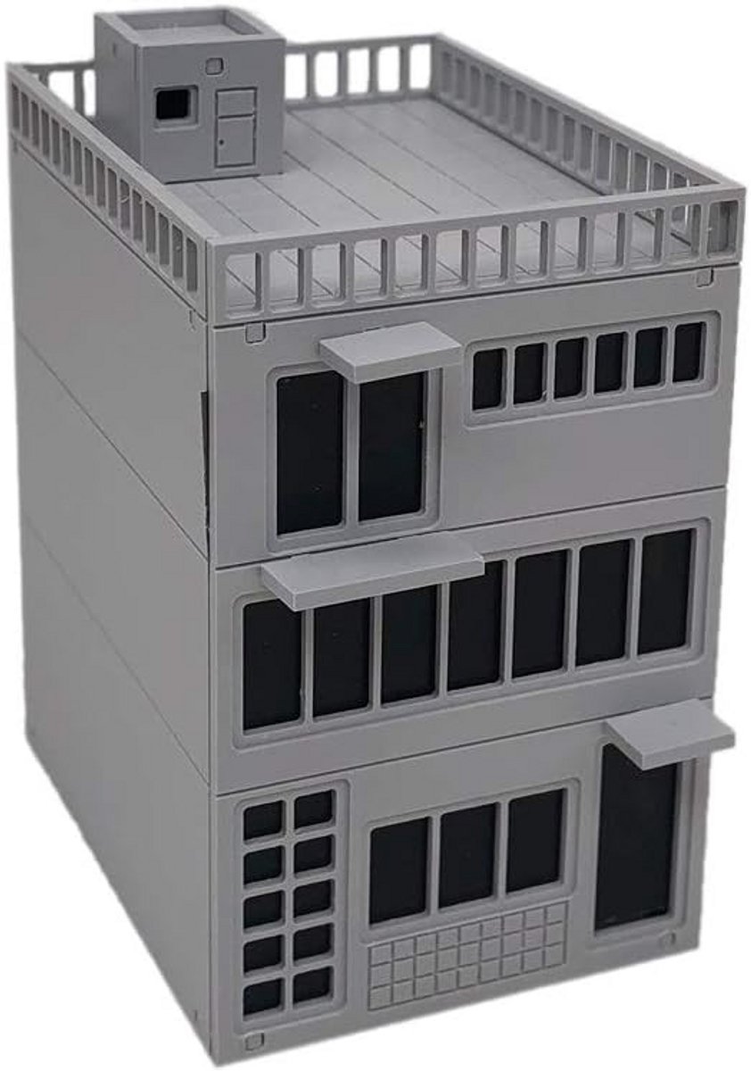 Miniatuur Stadswinkel 3 Verdiepingen - Spoorweglandschap Modelbouw 1:87 HO Schaal