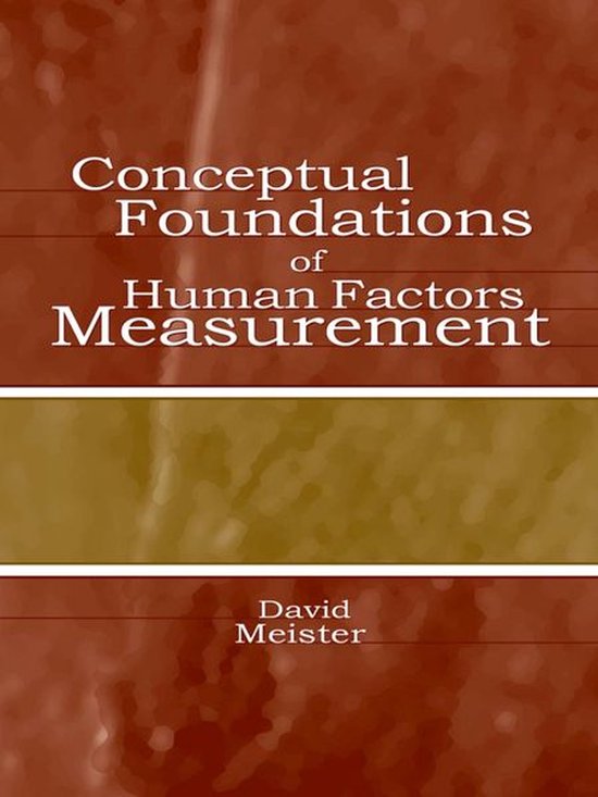 Human Factors and Ergonomics - Conceptual Foundations of Hum ... - cover