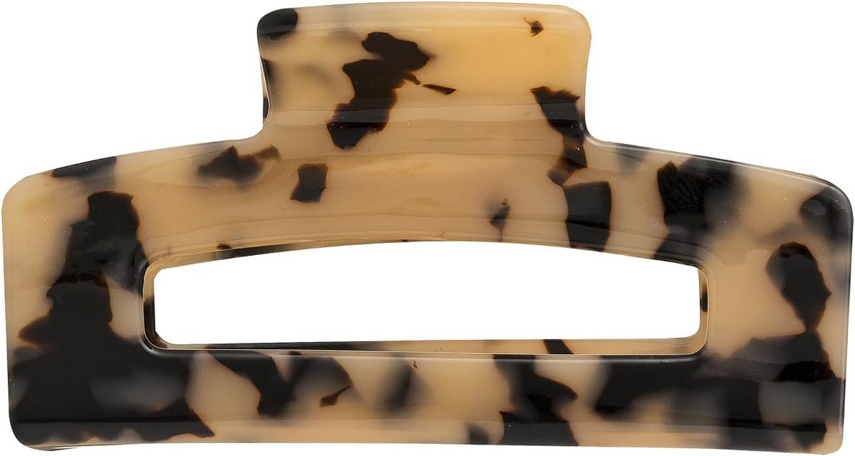 Grote Luxe Haarclip Marmerpatroon 9 cm Stevige Acetaat Klem voor Alle Haartypes