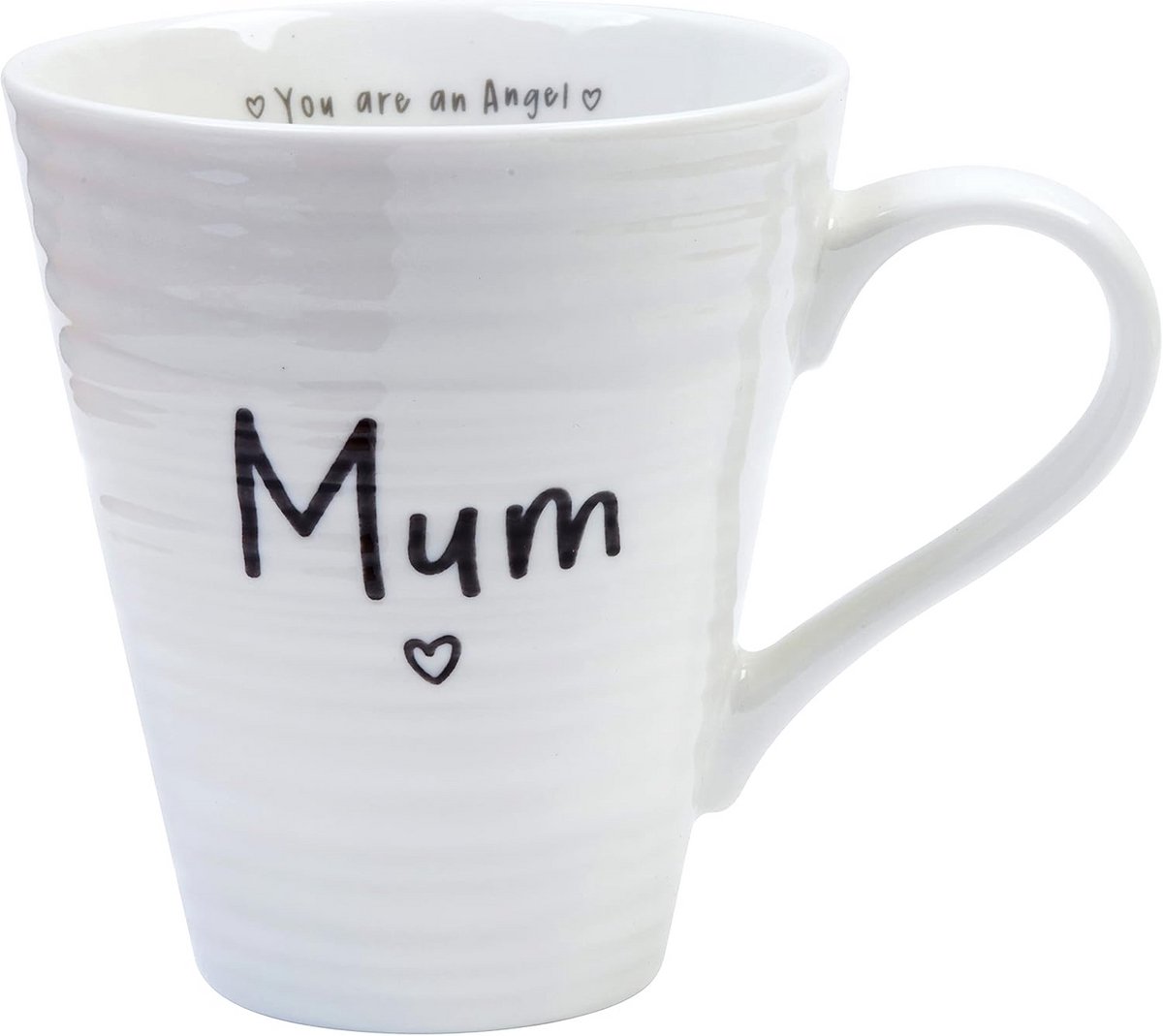 Keramische Theemok Engel - Cadeau voor Vaderdag, Verjaardag, Kerst - Witte Koffiemok