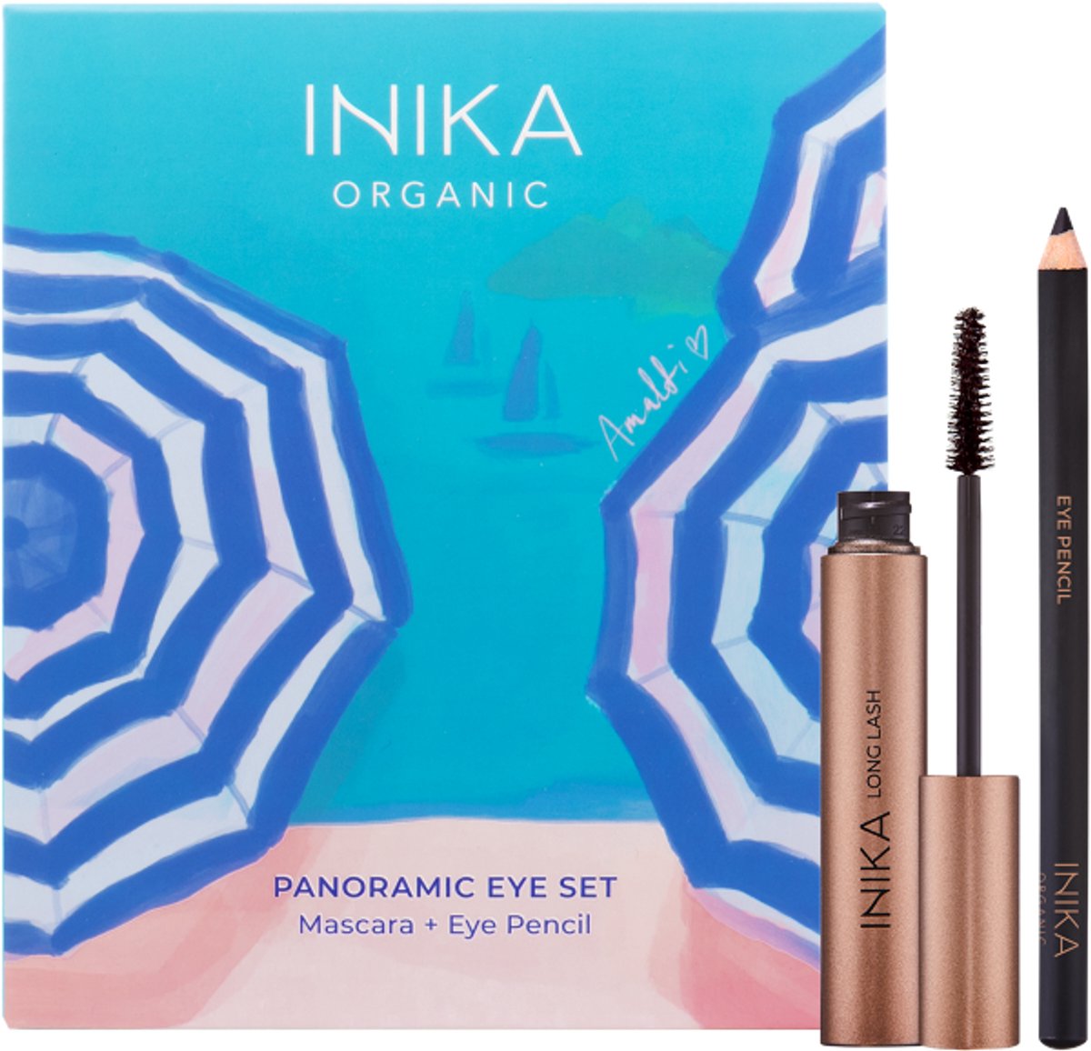 INIKA Organic - Panoramic Eye Duo Set - Voor gevoelige ogen - Zwart - Vegan