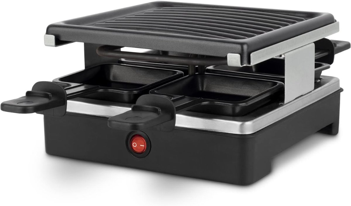 RVV® Gourmetstel 4 personen - Gourmetstellen - Gourmet - Zwart - 22cm x 22cm x 12cm – foto 3