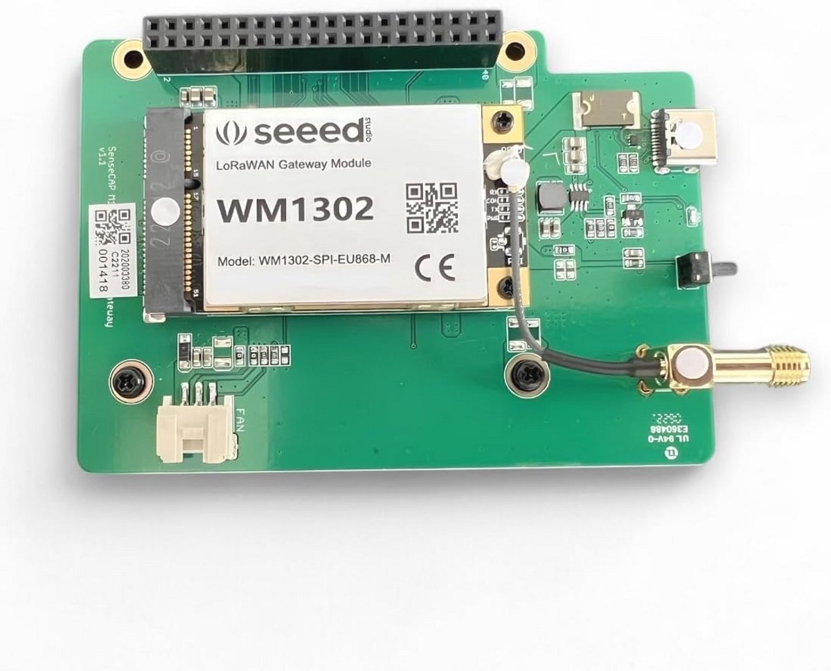 LoRaWAN Gateway Module - SX1302 Chipset, Mini PCIe-formaat, -139 dBm Gevoeligheid