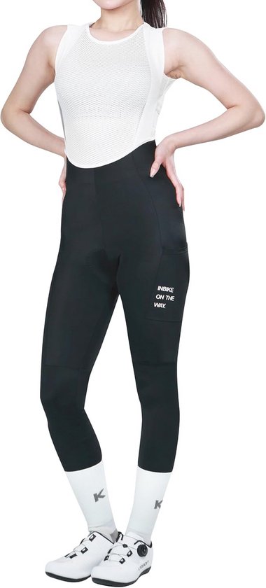 Rogelli Select II Lange Fietsbroek Zonder Bretels Dames Zwart/Coral