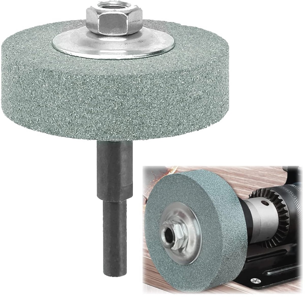 Slijpwiel Adapter voor Boormachine - Polijstwiel en Slijpsteen 75mm