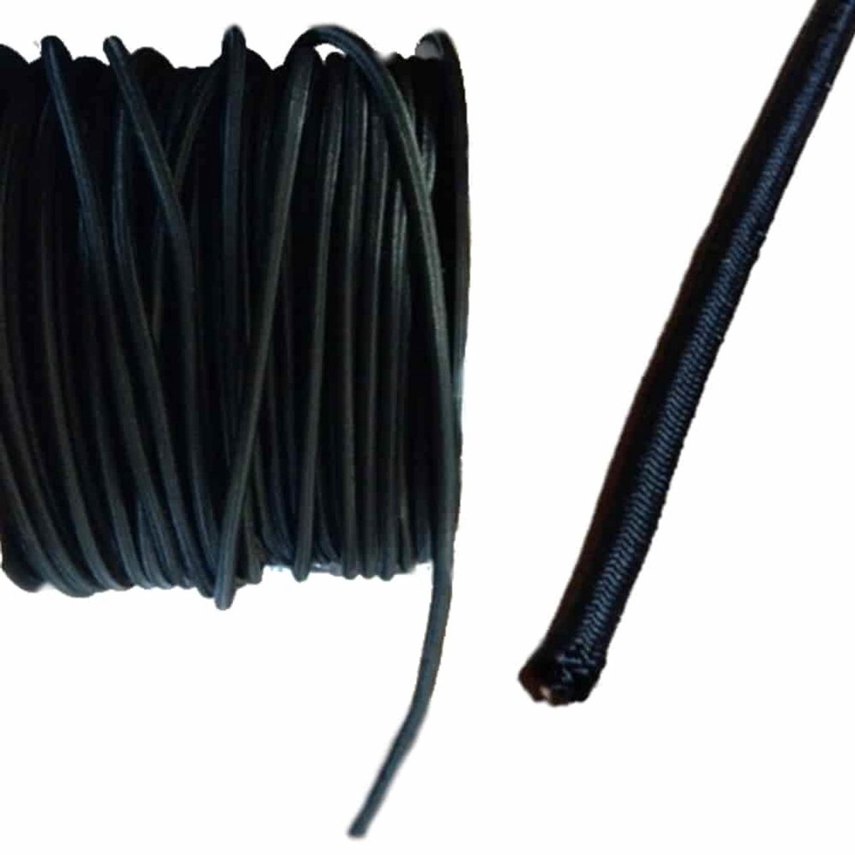 Expanderseil 8mm, Zwart, 40 Meter, Elastisch Touw